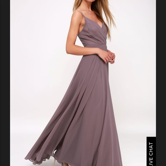 Dusty purple formal/maxi/bridesmaid dress Lulus - Picture 3 of 5